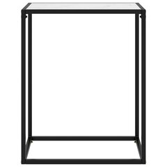 vidaXL Konsolipöytä valkoinen 60x35x75 cm karkaistu lasi hinta ja tiedot | Sohvapöydät | hobbyhall.fi