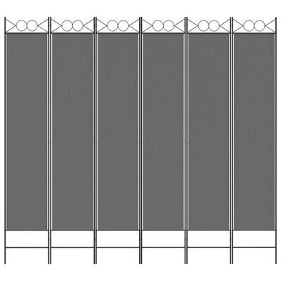 vidaXL 6-paneelinen Tilanjakaja 240x220 cm antrasiitti hinta ja tiedot | Sermit ja tilanjakajat | hobbyhall.fi