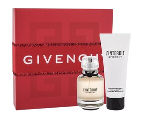 Givenchy L'Interdit setti: EDP naisille 50 ml + vartalovoide 75 ml hinta ja tiedot | Naisten hajuvedet | hobbyhall.fi