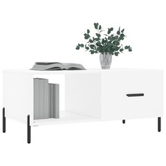 vidaXL Sohvapöytä valkoinen 90x50x40 cm tekninen puu hinta ja tiedot | Sohvapöydät | hobbyhall.fi