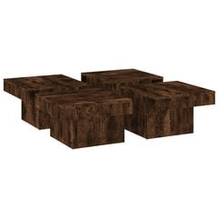 vidaXL Sohvapöytä savutammi 90x90x28 cm tekninen puu hinta ja tiedot | Sohvapöydät | hobbyhall.fi