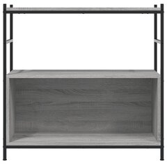 vidaXL Kirjahylly harmaa Sonoma 80x30x78,5 cm tekninen puu ja rauta hinta ja tiedot | Hyllyt | hobbyhall.fi