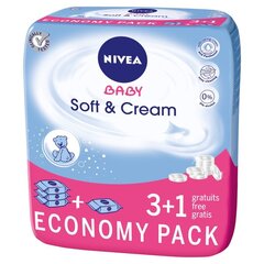 Nivea Baby Soft & Cream kosteuspyyhkeet 252 tk hinta ja tiedot | Nivea Hajuvedet ja kosmetiikka | hobbyhall.fi
