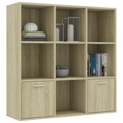 vidaXL Kirjahylly Sonoma-tammi 98x30x98 cm lastulevy hinta ja tiedot | Hyllyt | hobbyhall.fi