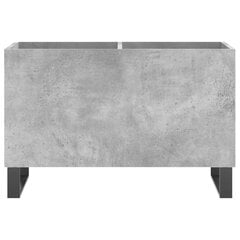 vidaXL LP-levyjen säilytyskaappi betoninharmaa 74,5x38x48 cm puu hinta ja tiedot | Olohuoneen kaapit ja lipastot | hobbyhall.fi