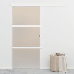 vidaXL Liukuovi soft-stopeilla ESG-lasi ja alumiini 90x205 cm hinta ja tiedot | Sisäovet | hobbyhall.fi