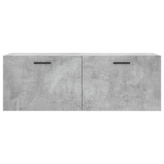 vidaXL Seinäkaappi betoninharmaa 100x36,5x35 cm tekninen puu hinta ja tiedot | Olohuoneen kaapit ja lipastot | hobbyhall.fi