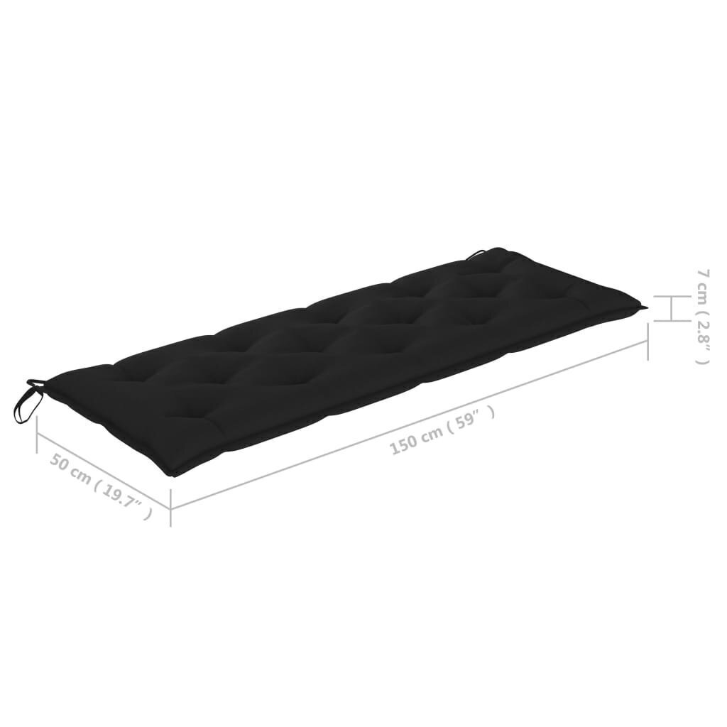 Puutarhapenkki tyynyllä, 157x45x82,5cm hinta ja tiedot | Puutarhapenkit | hobbyhall.fi