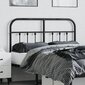 vidaXL Metallinen sängynpääty musta 120 cm hinta ja tiedot | Sängyt | hobbyhall.fi