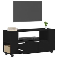 vidaXL TV-taso musta 102x34,5x43 cm tekninen puu hinta ja tiedot | TV-tasot | hobbyhall.fi