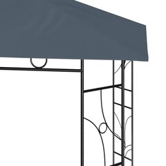 vidaXL Huvimaja 3x3x2,7 m antrasiitti 160 g/m² hinta ja tiedot | Puutarhapaviljongit | hobbyhall.fi