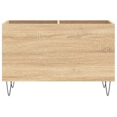 vidaXL LP-levyjen säilytyskaappi Sonoma-tammi 74,5x38x48 cm puu hinta ja tiedot | Olohuoneen kaapit ja lipastot | hobbyhall.fi