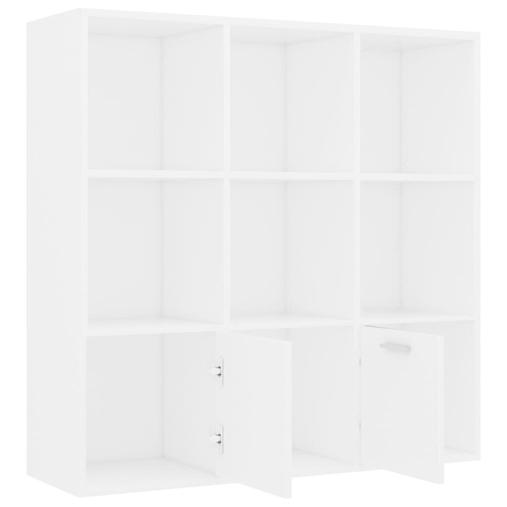 vidaXL Kirjahylly valkoinen 98x30x98 cm lastulevy hinta ja tiedot | Hyllyt | hobbyhall.fi