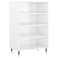 vidaXL Kaappi korkeakiilto valkoinen 57x35x90 cm tekninen puu hinta ja tiedot | Lipastot | hobbyhall.fi