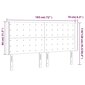 Sängynpäädy LED-valolla, kangas, 183x16x118/128cm, taupe väri hinta ja tiedot | Sängyt | hobbyhall.fi