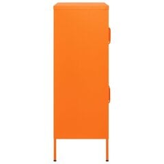 vidaXL Varastokaappi oranssi 80x35x101,5 cm teräs hinta ja tiedot | Olohuoneen kaapit ja lipastot | hobbyhall.fi