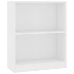 vidaXL Kirjahylly valkoinen 60x24x74,5 cm tekninen puu hinta ja tiedot | Hyllyt | hobbyhall.fi