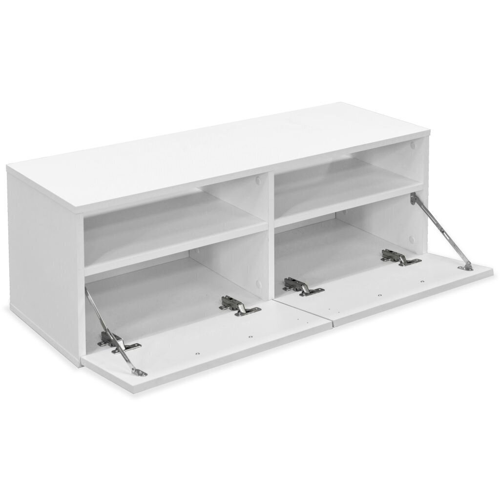 vidaXL TV-tasot 2 kpl lastulevy 95x35x36 cm valkoinen hinta ja tiedot | TV-tasot | hobbyhall.fi