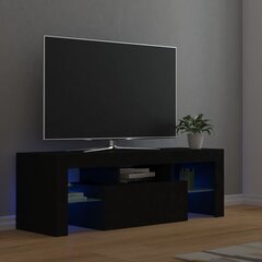 vidaXL TV-taso LED-valoilla musta 120x35x40 cm hinta ja tiedot | TV-tasot | hobbyhall.fi