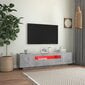 vidaXL TV-taso LED-valoilla betoninharmaa 160x35x40 cm hinta ja tiedot | TV-tasot | hobbyhall.fi