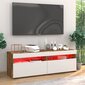 vidaXL TV-tasot 2 kpl LED-valoilla savutammi 60x35x40 cm hinta ja tiedot | TV-tasot | hobbyhall.fi