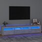 vidaXL TV-taso LED-valoilla betoninharmaa 210x35x40 cm hinta ja tiedot | TV-tasot | hobbyhall.fi