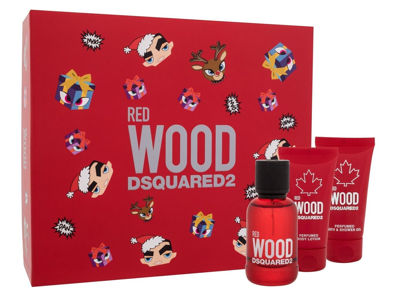 Naisten setti Dsquared2 Red Wood: EDT Eau de toilette, 50 ml + vartalovoide, 50 ml hinta ja tiedot | Naisten hajuvedet | hobbyhall.fi