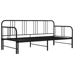 vidaXL Vuodesohvan runko musta metalli 90x200 cm hinta ja tiedot | Sängyt | hobbyhall.fi