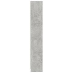 vidaXL 4-tasoinen kirjahylly betoninharmaa 80x24x142 cm lastulevy hinta ja tiedot | Hyllyt | hobbyhall.fi