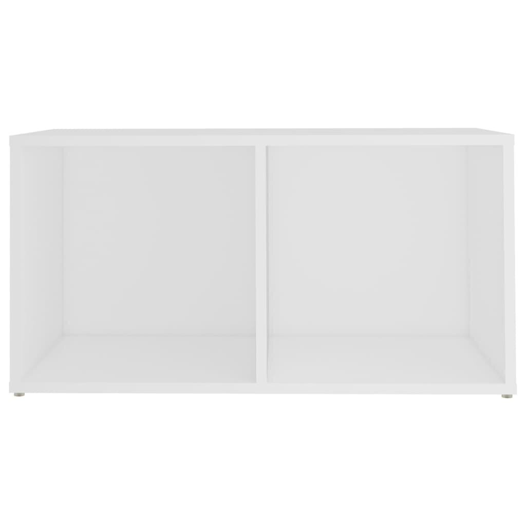 vidaXL TV-tasot 2 kpl valkoinen 72x35x36,5 cm lastulevy hinta ja tiedot | TV-tasot | hobbyhall.fi