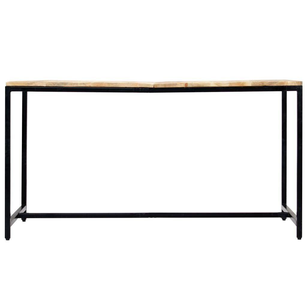 vidaXL Ruokapöytä 140x70x75 cm karkea mangopuu hinta ja tiedot | Ruokapöydät | hobbyhall.fi