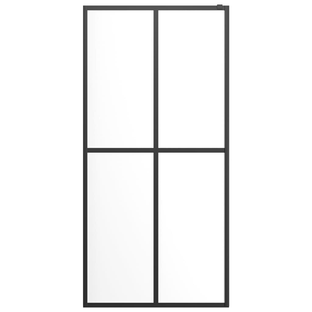 vidaXL Walk-in Suihkun seinäke kirkas karkaistu lasi 100x195 cm hinta ja tiedot | Suihkuseinät ja -ovet | hobbyhall.fi