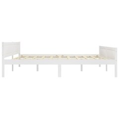 vidaXL Sängynrunko täysi mänty valkoinen 200x200 cm hinta ja tiedot | Sängyt | hobbyhall.fi