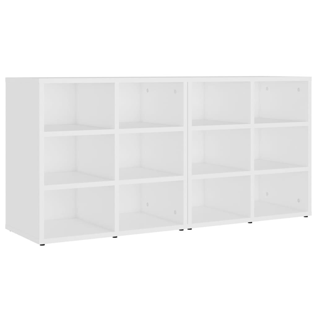 vidaXL Kenkäkaapit 2 kpl valkoinen 52,5x30x50 cm hinta ja tiedot | Olohuoneen kaapit ja lipastot | hobbyhall.fi