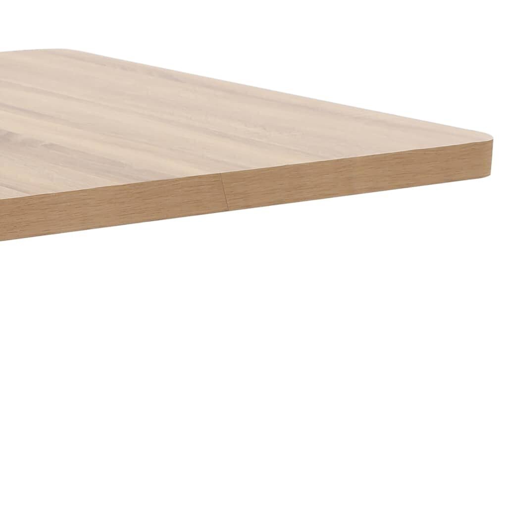 vidaXL Bistropöytä vaaleanruskea 80x80 cm MDF hinta ja tiedot | Ruokapöydät | hobbyhall.fi