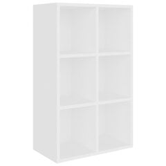 vidaXL Kirjahylly/senkki valkoinen 66x30x98 cm lastulevy hinta ja tiedot | Hyllyt | hobbyhall.fi