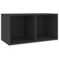 vidaXL TV-tasot 2 kpl harmaa 72x35x36,5 cm lastulevy hinta ja tiedot | TV-tasot | hobbyhall.fi