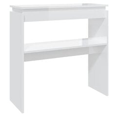 vidaXL Konsolipöytä korkeakiilto valkoinen 80x30x80 cm hinta ja tiedot | Sohvapöydät | hobbyhall.fi