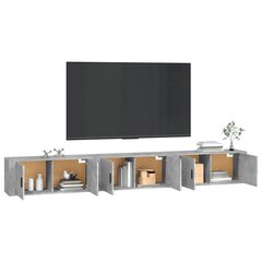 vidaXL Seinäkiinnitettävät TV-kaapit 3 kpl betoninharm. 100x34,5x40 cm hinta ja tiedot | TV-tasot | hobbyhall.fi