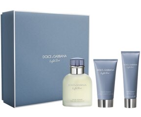 Dolce & Gabbana Light Blue Pour Homme EDT lahjapakkaus miehelle 125 ml hinta ja tiedot | Miesten hajuvedet | hobbyhall.fi