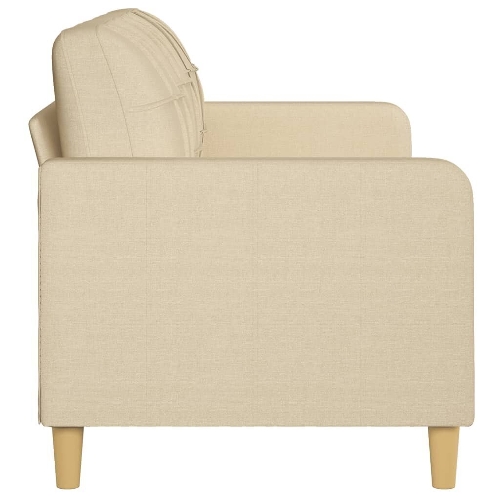 Kolmen istuttava sohva vidaXL, 180 cm, beige hinta ja tiedot | Sohvat ja vuodesohvat | hobbyhall.fi