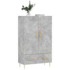 vidaXL Kaappi betoninharmaa 69,5x31x115 cm tekninen puu hinta ja tiedot | Lipastot | hobbyhall.fi