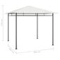 vidaXL Huvimaja 3x3x2,7 m kerma 180 g/m² hinta ja tiedot | Puutarhapaviljongit | hobbyhall.fi