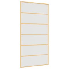 Liukuovi kultainen 102,5x205cm lasi/alumiini 155165 hinta ja tiedot | Sisäovet | hobbyhall.fi