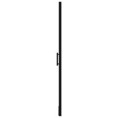 vidaXL Suihkuovi karkaistu lasi 100x178 cm musta hinta ja tiedot | Suihkuseinät ja -ovet | hobbyhall.fi