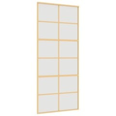 Liukuovi kultainen 90x205cm lasi ja alumiini 155170 hinta ja tiedot | Sisäovet | hobbyhall.fi