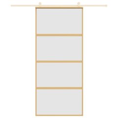 Liukuovi kultainen 90x205cm lasi ja alumiini 155182 hinta ja tiedot | Sisäovet | hobbyhall.fi