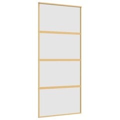 Liukuovi kultainen 90x205cm lasi ja alumiini 155182 hinta ja tiedot | Sisäovet | hobbyhall.fi