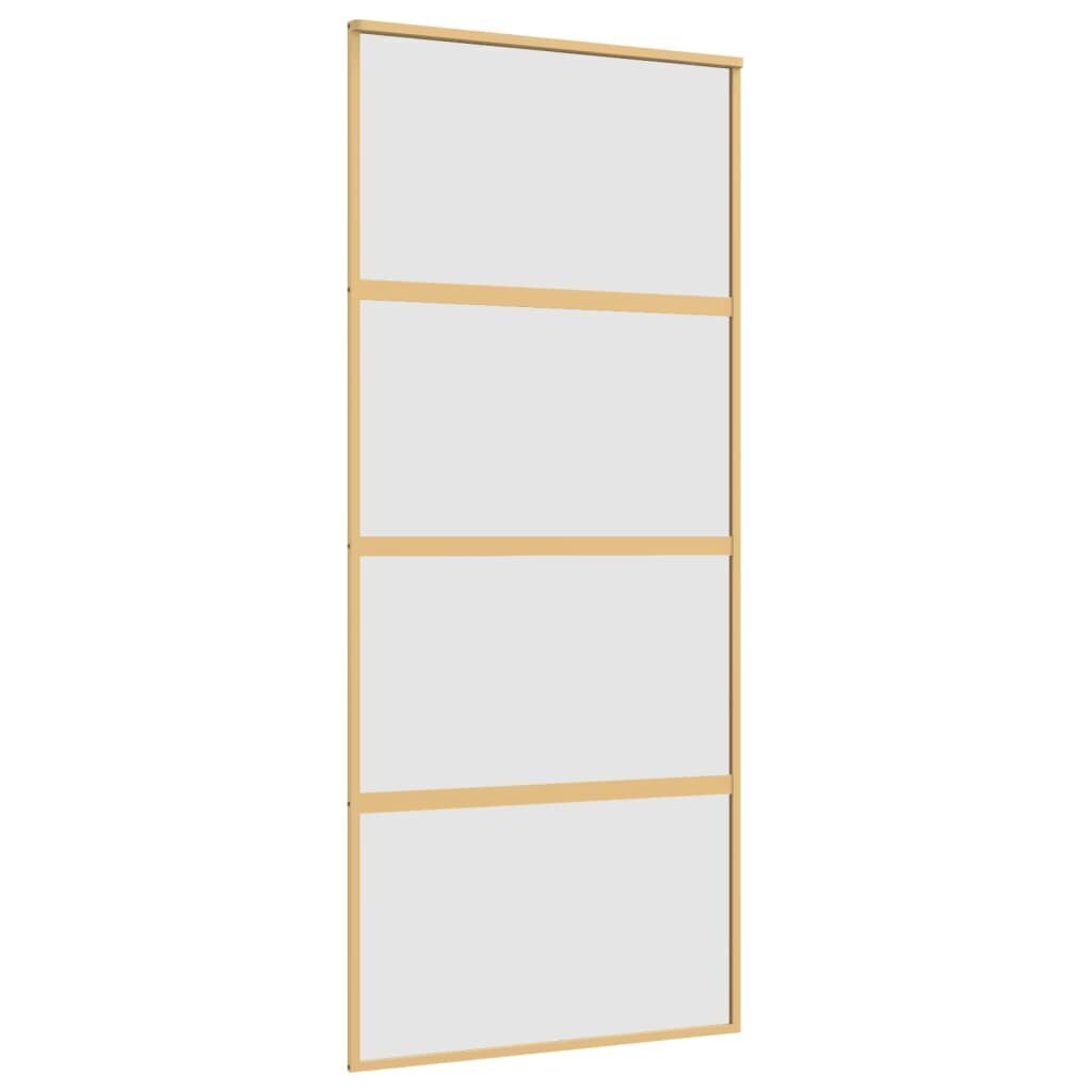 Liukuovi kultainen 90x205cm lasi ja alumiini 155182 hinta ja tiedot | Sisäovet | hobbyhall.fi