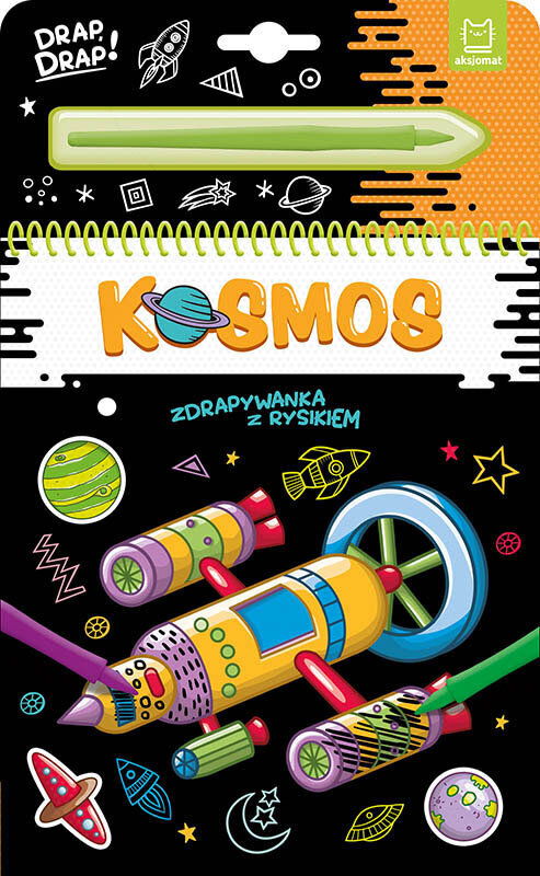 AXIOMAT Scratch-peli kynällä Kosmos 37019 hinta ja tiedot | Värityskirjat | hobbyhall.fi